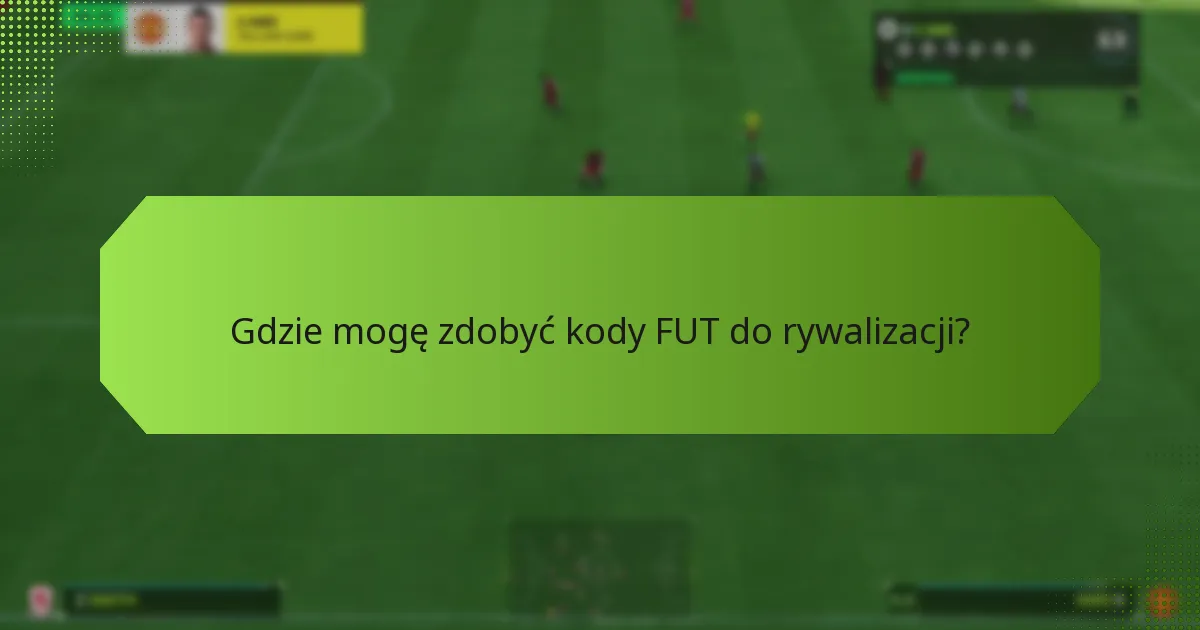 Jakie nagrody mogę oczekiwać w rywalizacjach z kodami FUT?